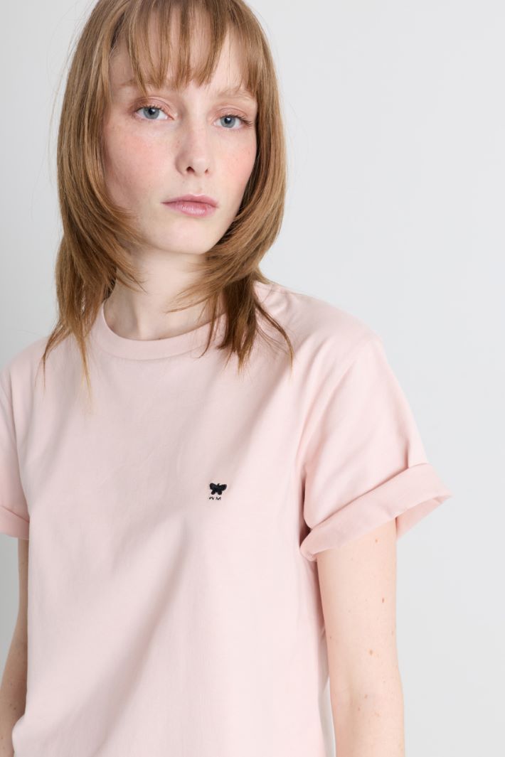 T-shirt con ricamo - ROSA - Intrend - 3