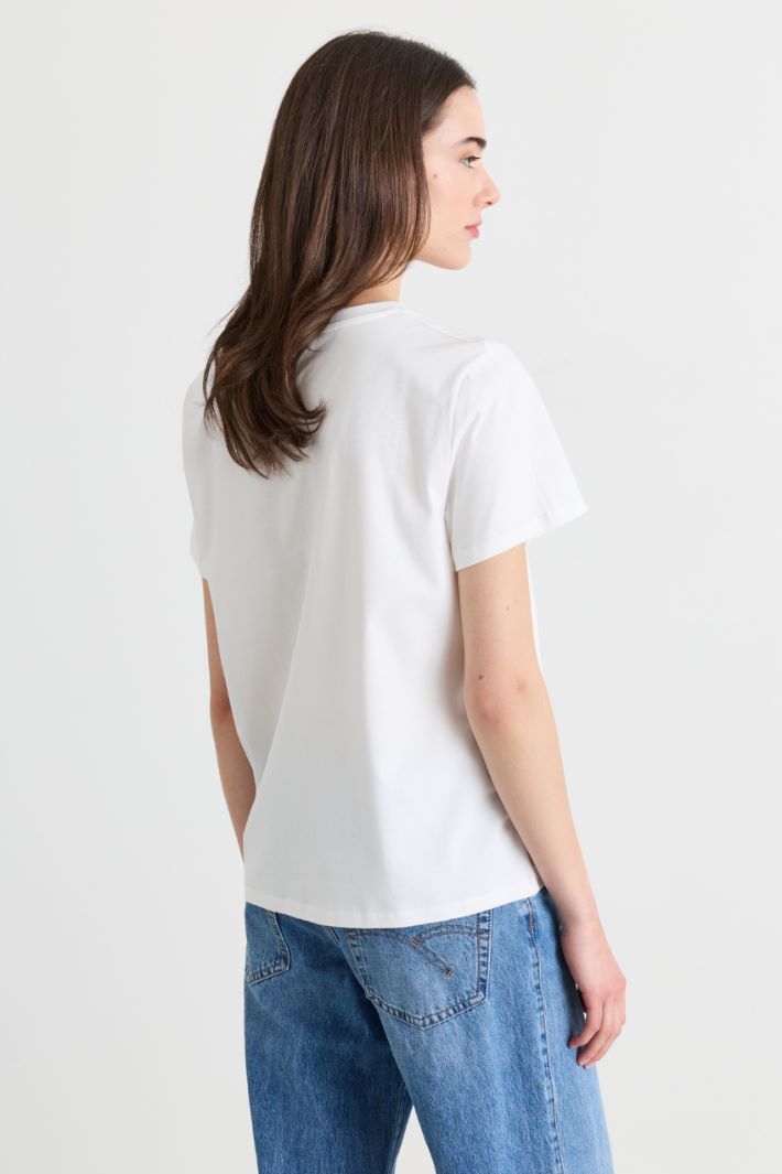 T-shirt con stampa - BIANCO - Intrend - 4