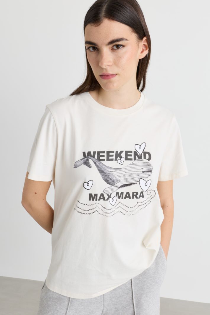 T-shirt con stampa - BIANCO NERO - Intrend - 2