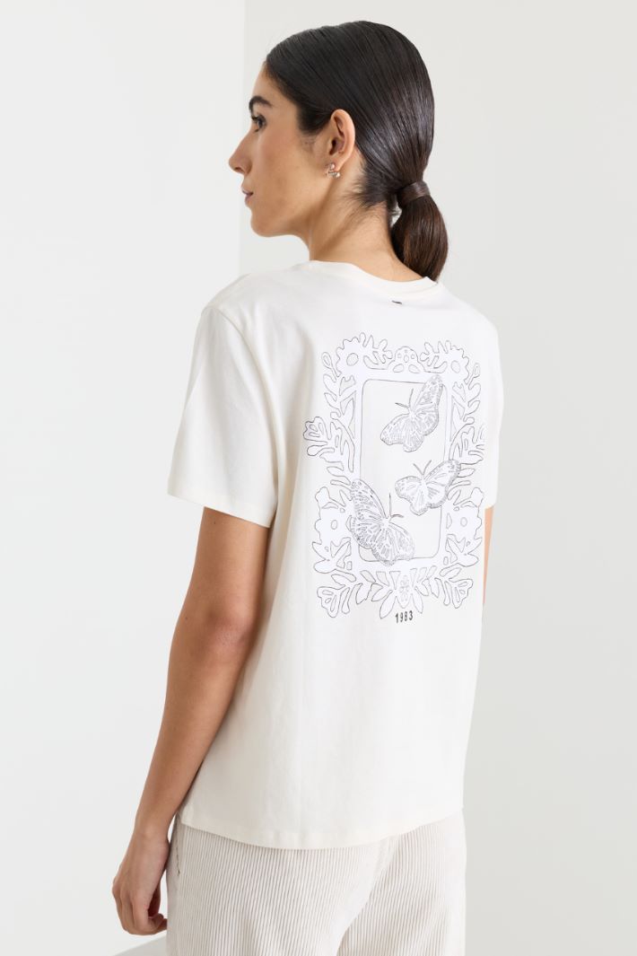 T-shirt con stampa - BIANCO - Intrend - 4