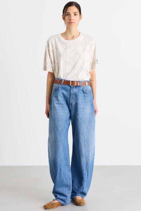 Bedrucktes Boxy-T-Shirt - Intrend
