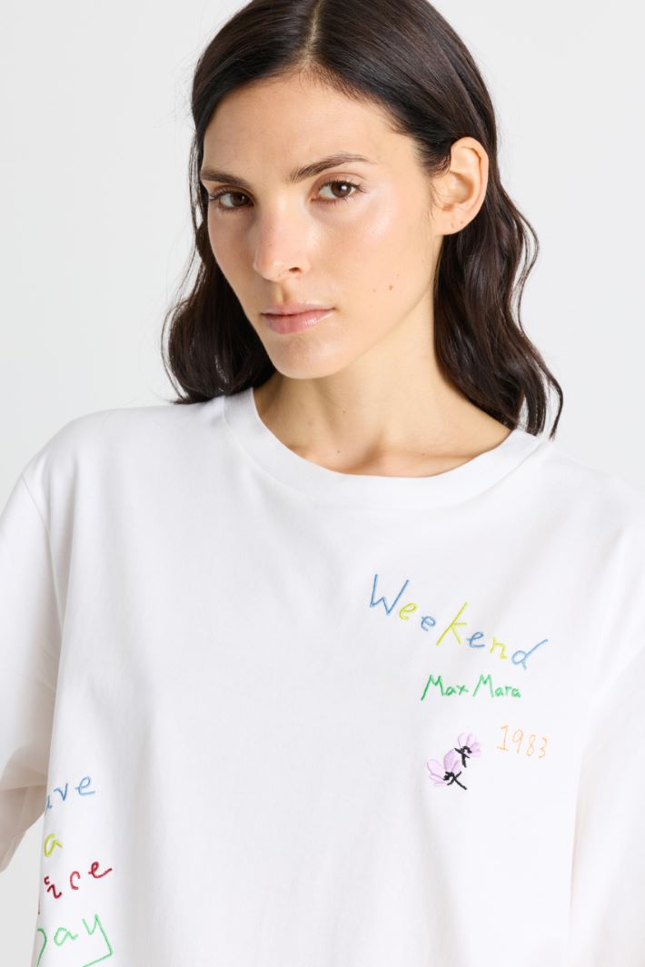 T-shirt boxy stampata - BIANCO - Intrend - 3