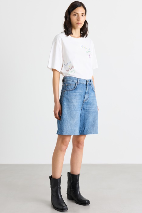 T-shirt boxy stampata - Intrend