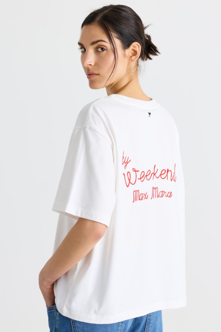 T-shirt boxy imprimé - BLANC - Intrend - 4