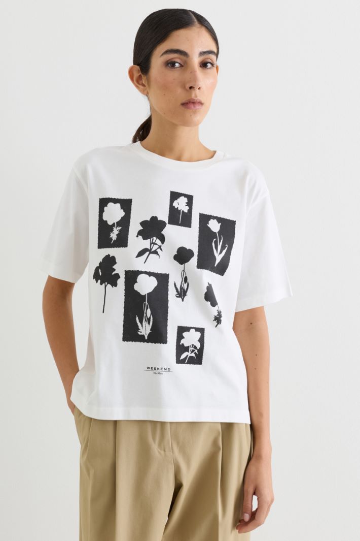 T-shirt boxy stampata - BIANCO NERO - Intrend - 2
