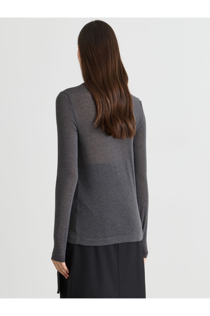 T-shirt a maniche lunghe - GRIGIO - Intrend - 4