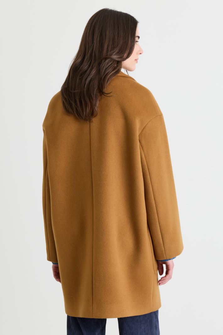 Wool-blend coat - CAMEL - Intrend - 4