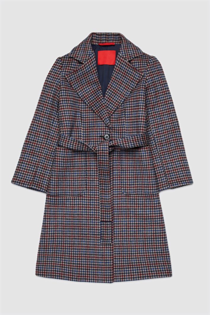 Cappotto con cintura - BORDEAUX - Intrend