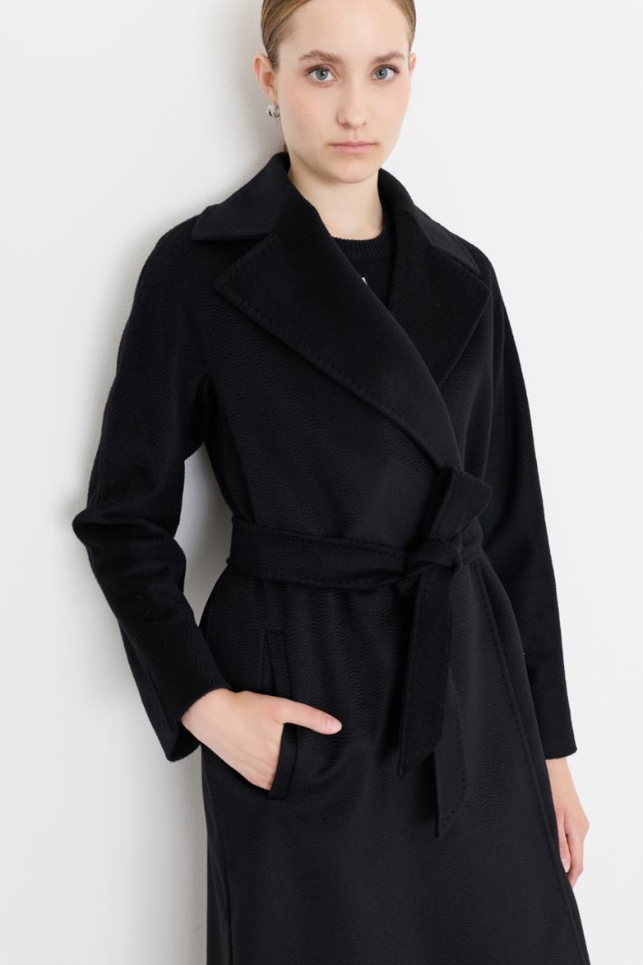 Wickelmantel aus Drap - SCHWARZ - Intrend - 3