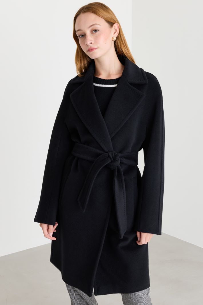 Beaver robe coat - BLACK - Intrend - 2