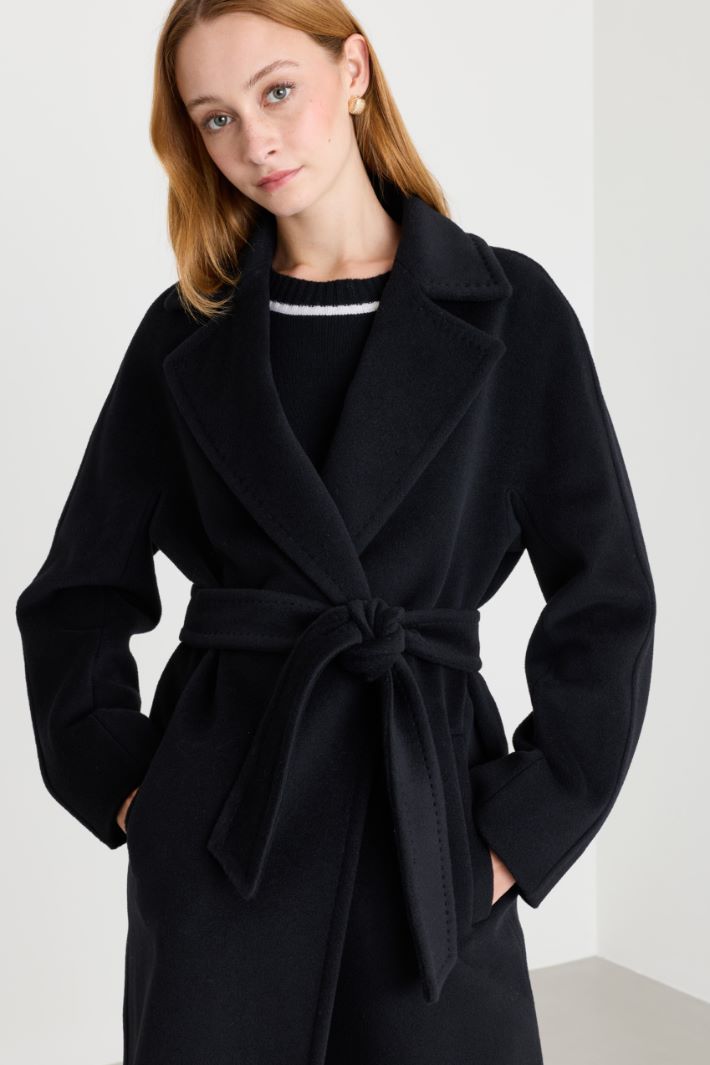 Beaver robe coat - BLACK - Intrend - 3