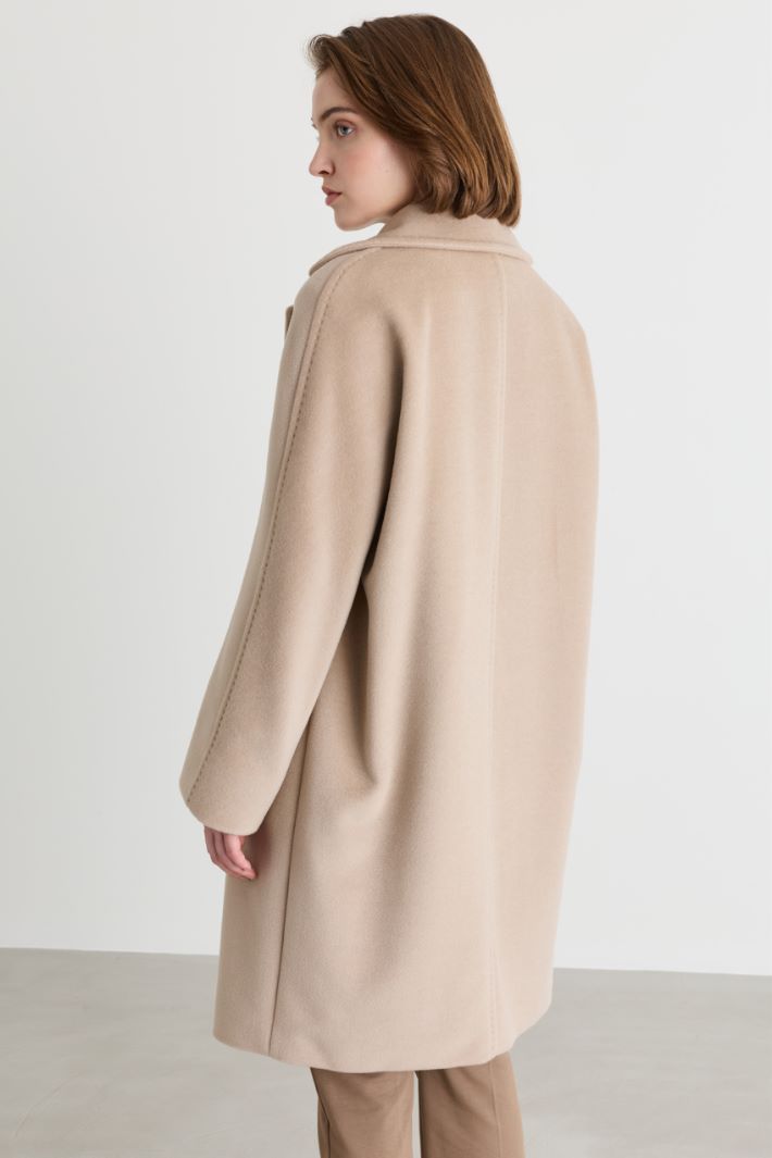 Beaver robe coat - BEIGE - Intrend - 4