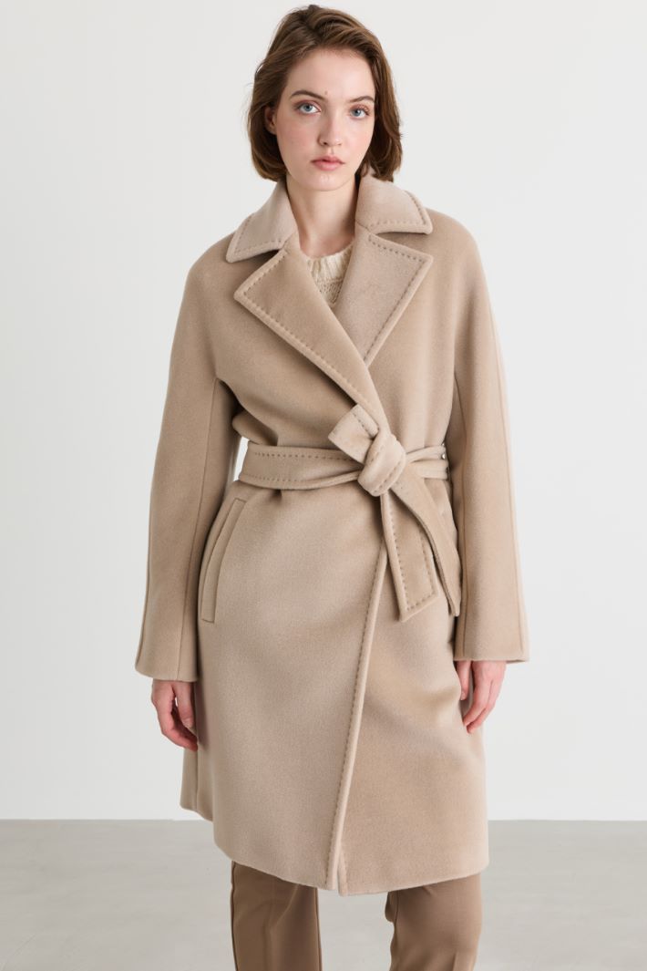 Beaver robe coat - BEIGE - Intrend - 2
