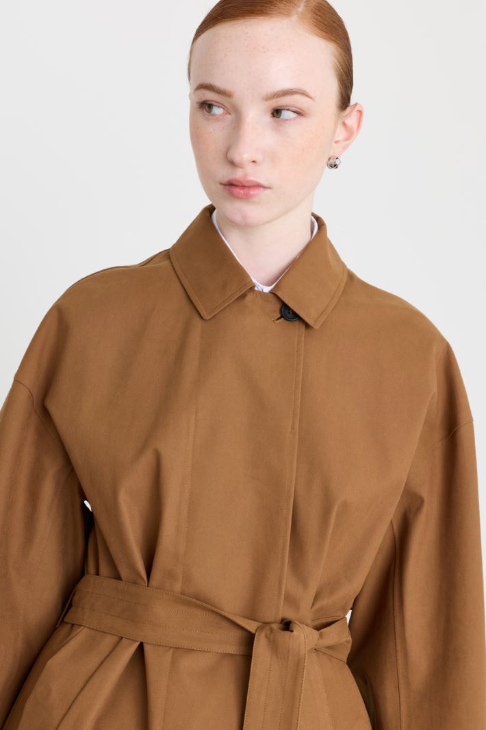 Trench en gabardine déperlante - CHAMEAU - Intrend - 3