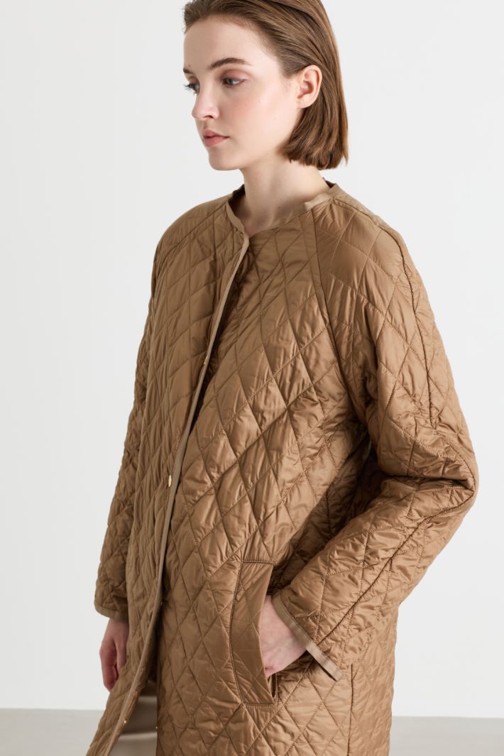 Parka longue en drap de laine - CHAMEAU - Intrend - 4