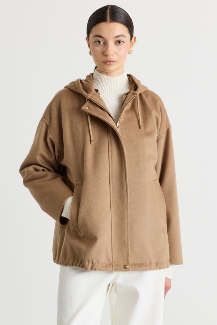 Hooded Jacket - CAMEL - Intrend - 2