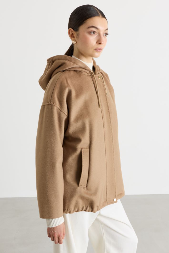 Hooded Jacket - CAMEL - Intrend - 3