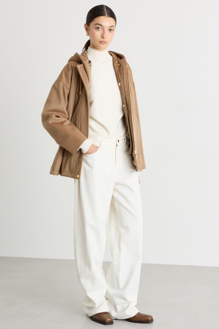 Hooded Jacket - CAMEL - Intrend