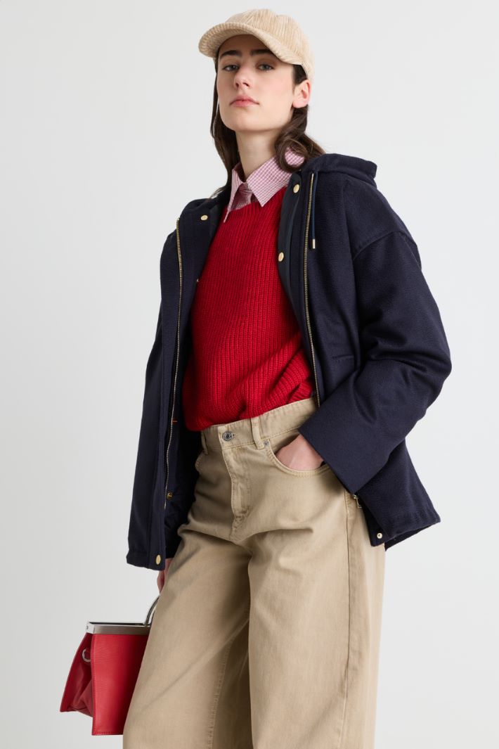 Veste à capuche - BLEU - Intrend - 2