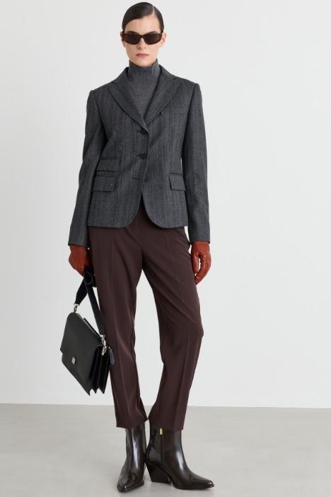 Giacca in flanella con tasche asimmetriche - Intrend