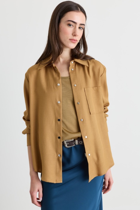 Slub twill overshirt - Intrend
