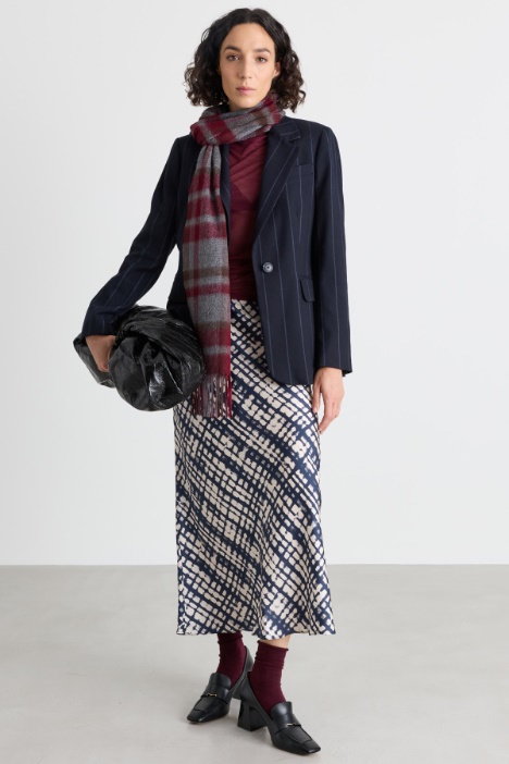 Blazer in flanella con bottone singolo - Intrend