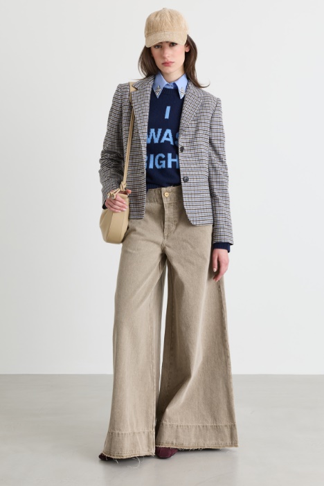 Blazer slim de franela - Intrend