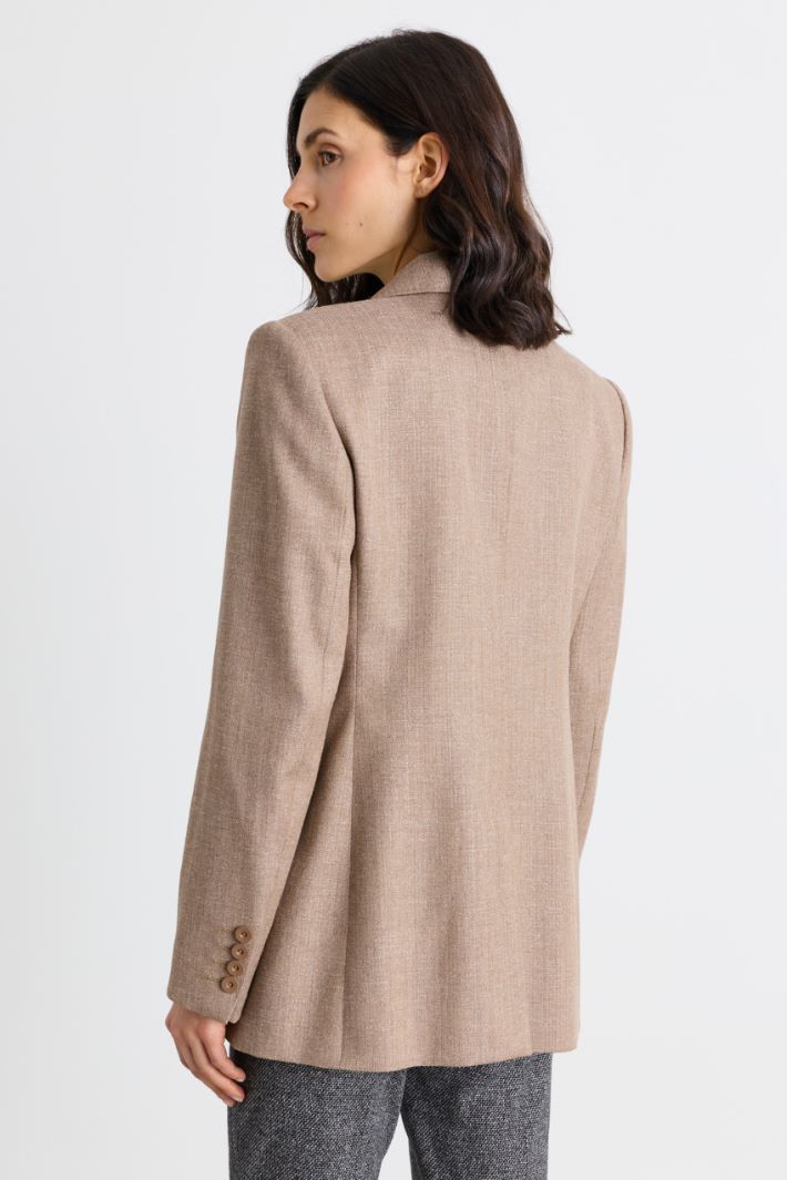 Batavia Weave Blazer - CAMEL - Intrend - 4