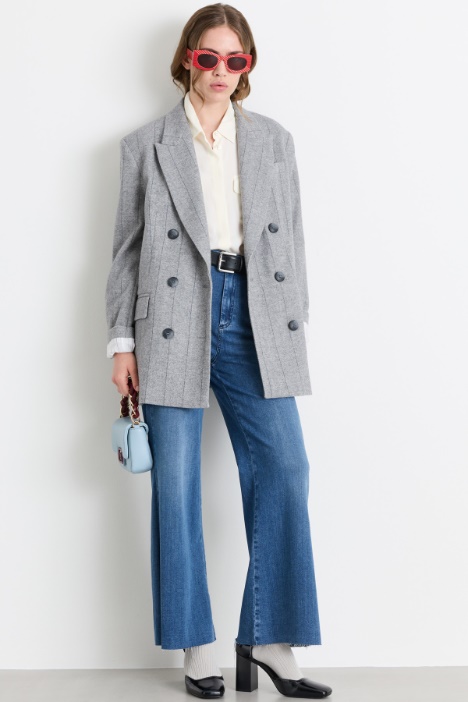 Blazer doppiopetto in flanella - Intrend