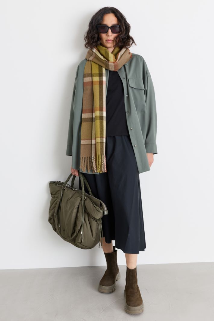 Lightweight shirt jacket - GREEN - Intrend