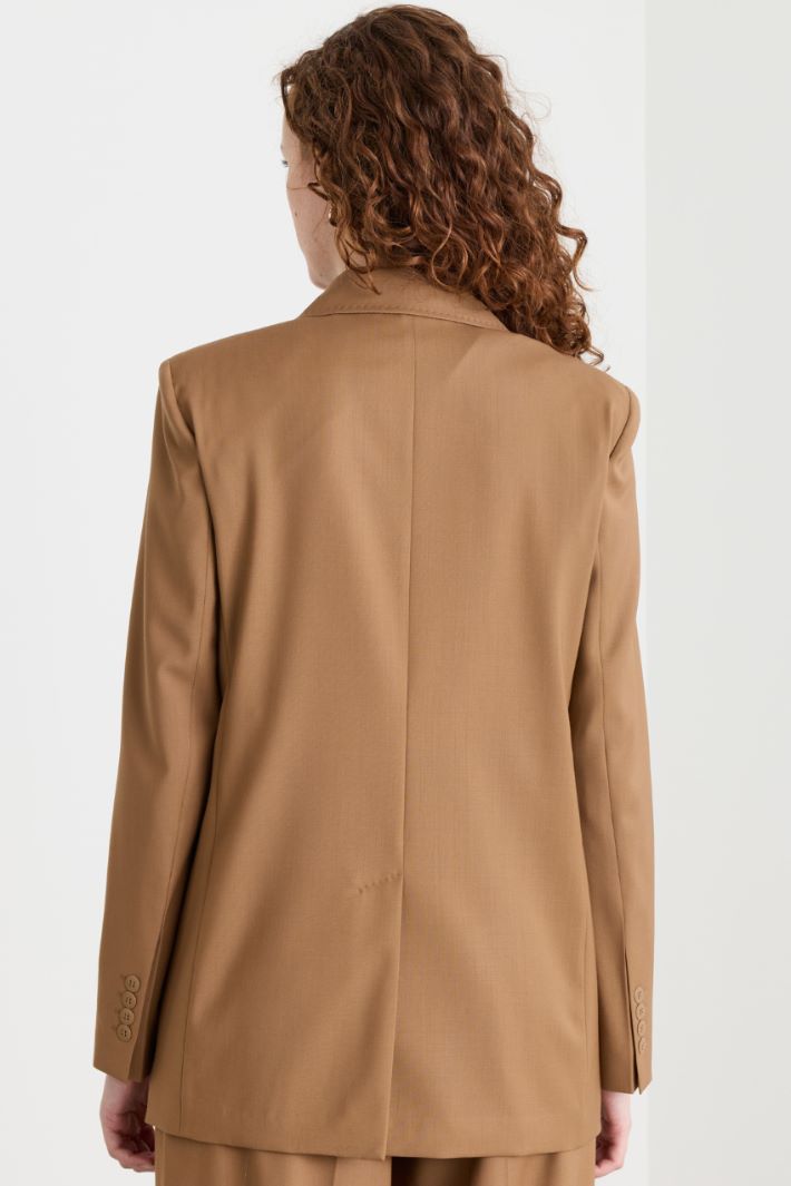 Canvas Blazer - CAMEL - Intrend - 4