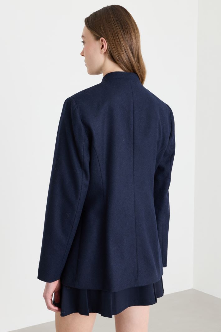 Multi-Pocket Jacket - BLUE - Intrend - 4