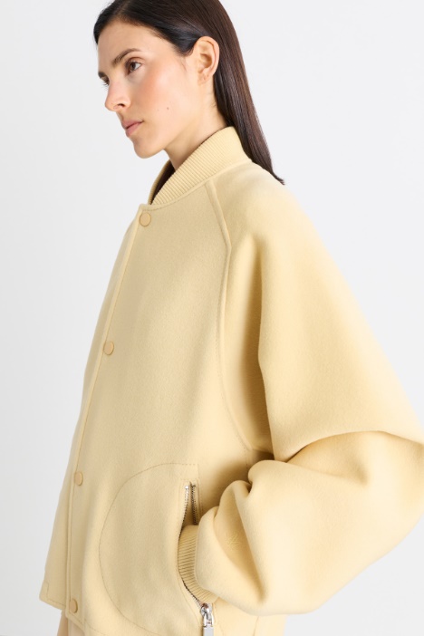 Bomber in lana double