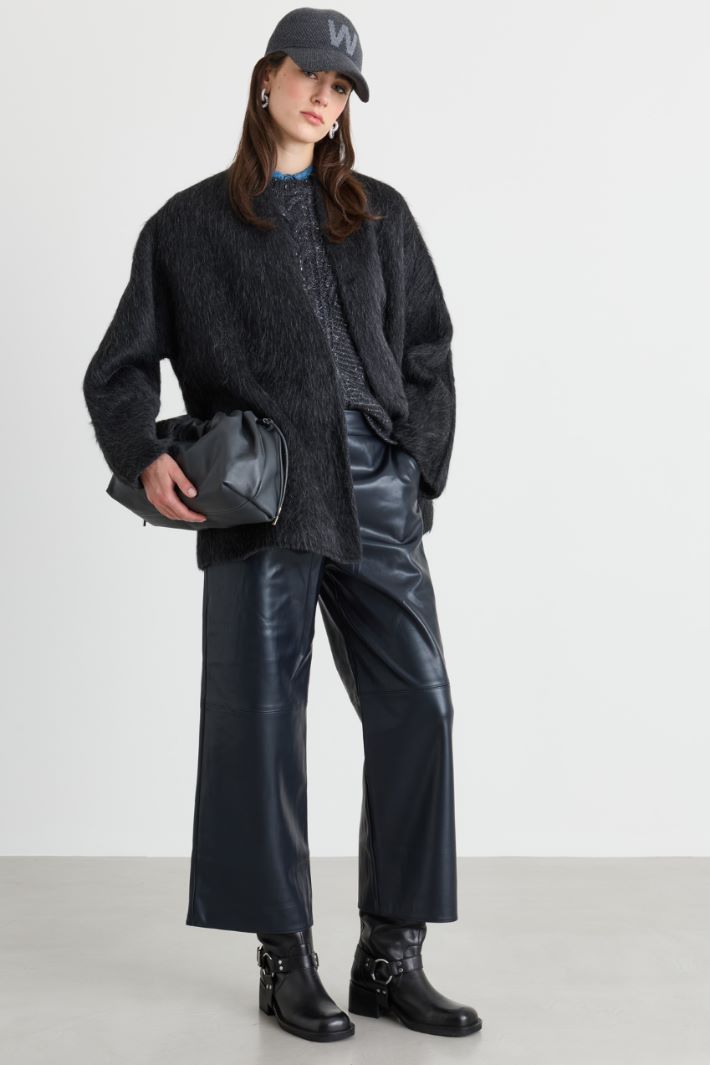 Veste ceinturée - NOIR - Intrend