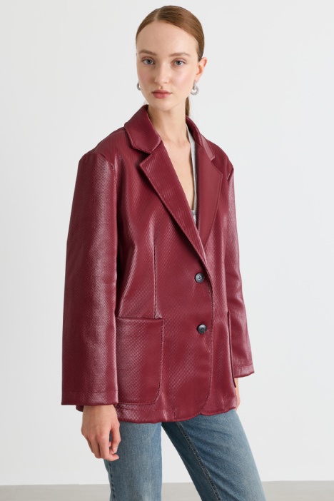 Glossy-finish blazer - Intrend