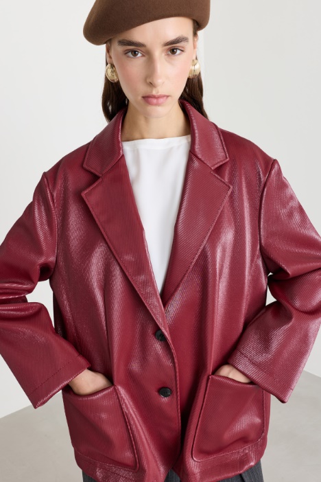 Blazer dal finish lucido