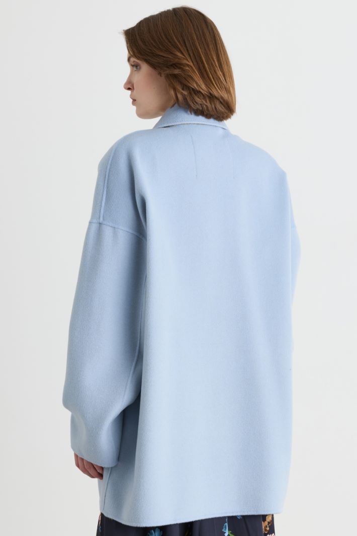 Veste à grandes poches - BLEU CLAIR CHAMEAU - Intrend - 4