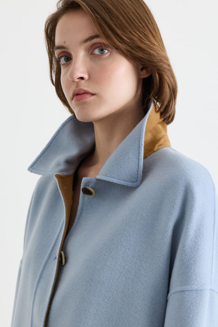 Veste à grandes poches - BLEU CLAIR CHAMEAU - Intrend - 3