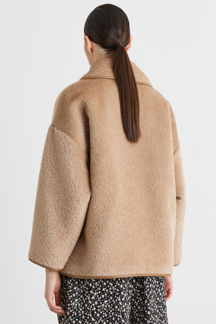 Manteau à simple boutonnage rembourré - CHAMEAU - Intrend - 4