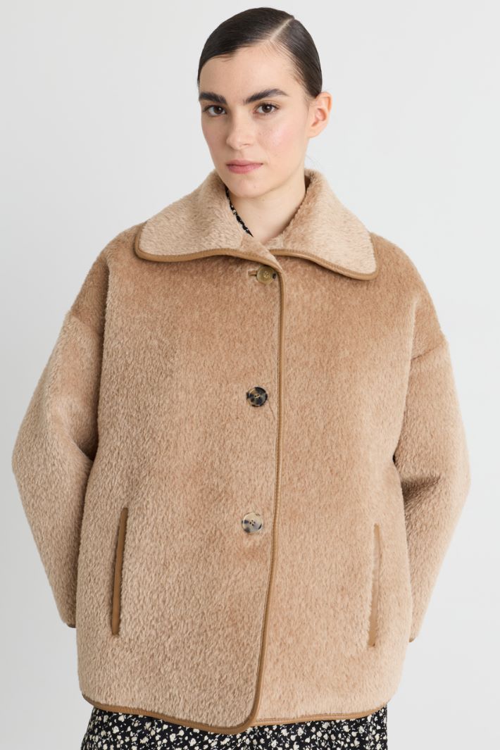 Manteau à simple boutonnage rembourré - CHAMEAU - Intrend - 2