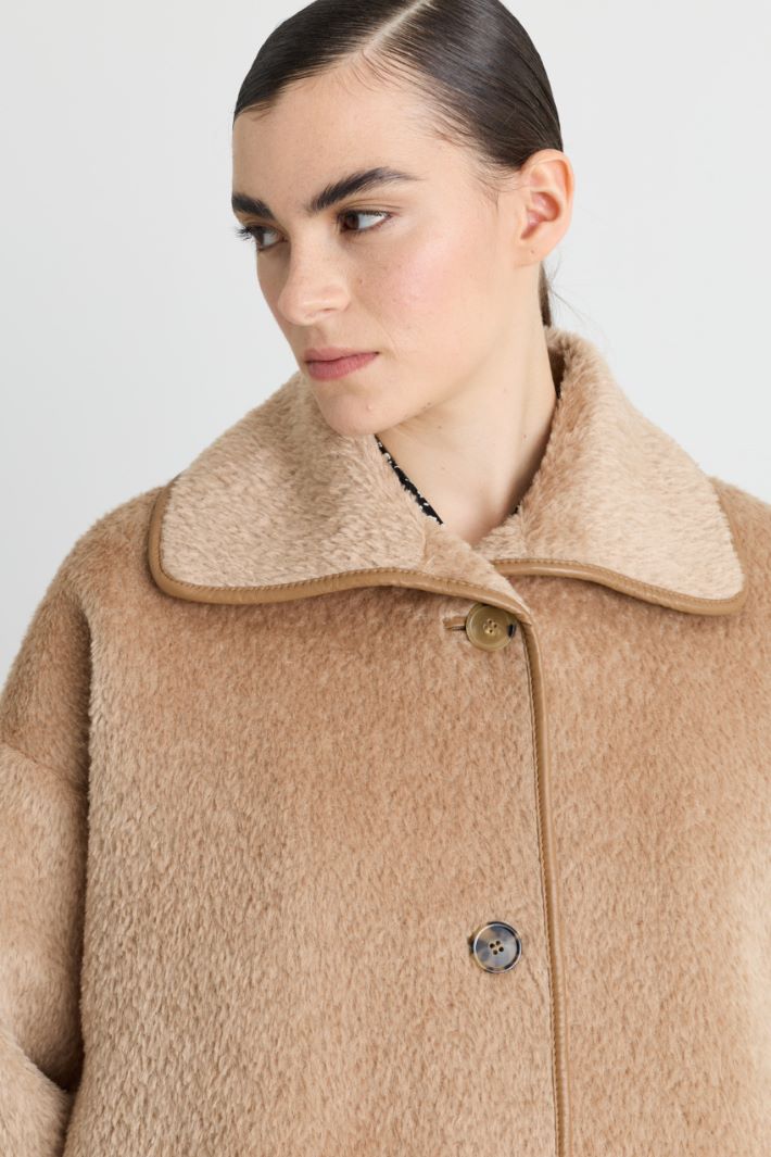 Manteau à simple boutonnage rembourré - CHAMEAU - Intrend - 3