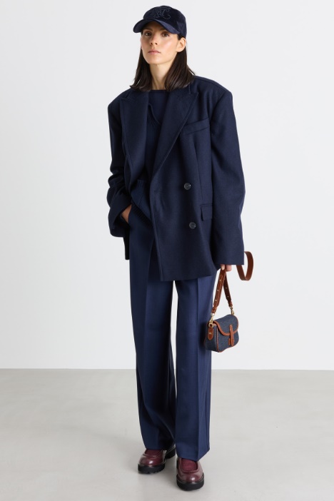 Blazer cruzado de paño - Intrend