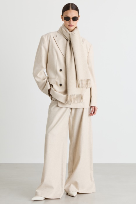 Blazer cruzado de paño - Intrend