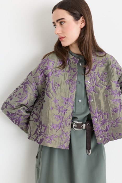 Veste jacquard matelassé - Intrend