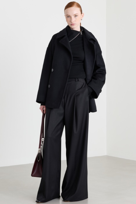Chaquetón cruzado de drap - Intrend