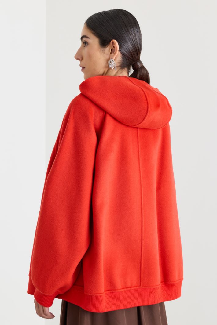 Hooded blouson - ORANGE - Intrend - 4
