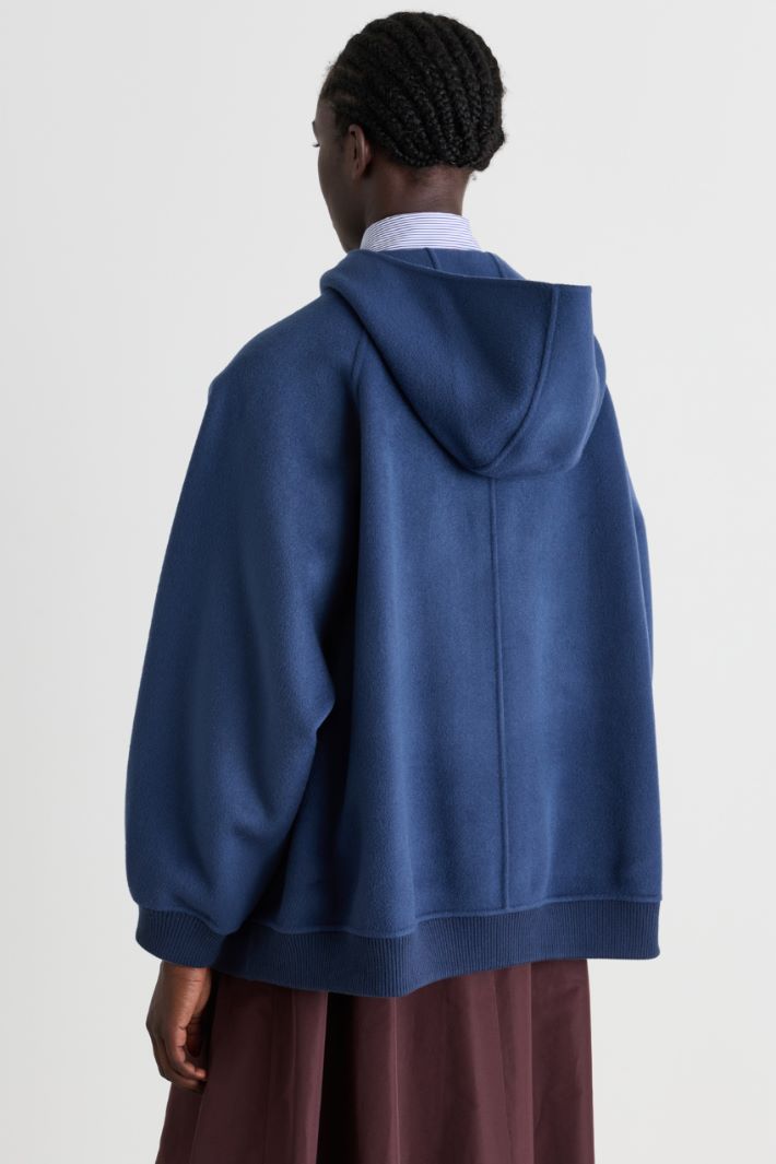 Hooded blouson - BLUE - Intrend - 4