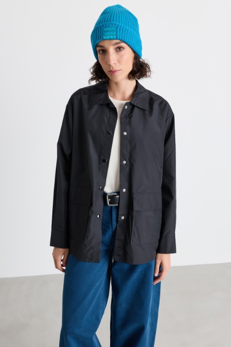 Shirt jacket with oversized pockets - Intrend