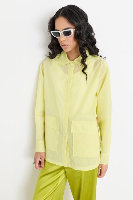 Shirt jacket with oversized pockets - Intrend