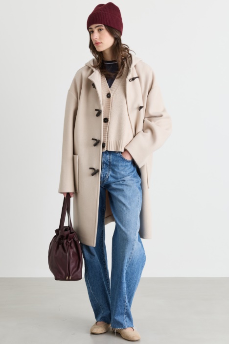 Wool-Blend Duffle Coat - Intrend